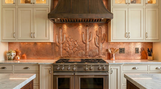Copper Professional Range Backsplash