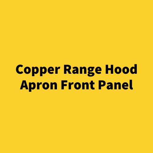 Copper Range Hood Apron Front Panel – Hand-Hammered Embossed Metal Design – Custom Kitchen Vent Hood Accent