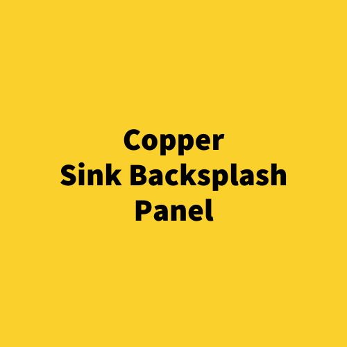 Copper Sink Backsplash Panel – Hand-Hammered Embossed Metal Wall Panel – Kitchen & Bathroom Sink Splashback