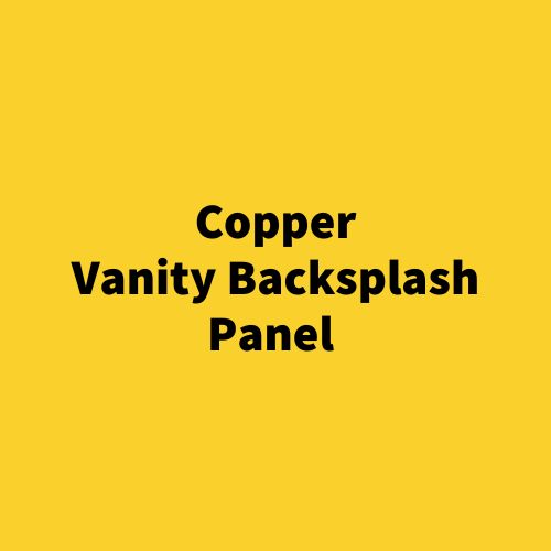 Copper Vanity Backsplash Panel – Hand-Hammered Embossed Metal Wall Panel – Bathroom & Powder Room Accent