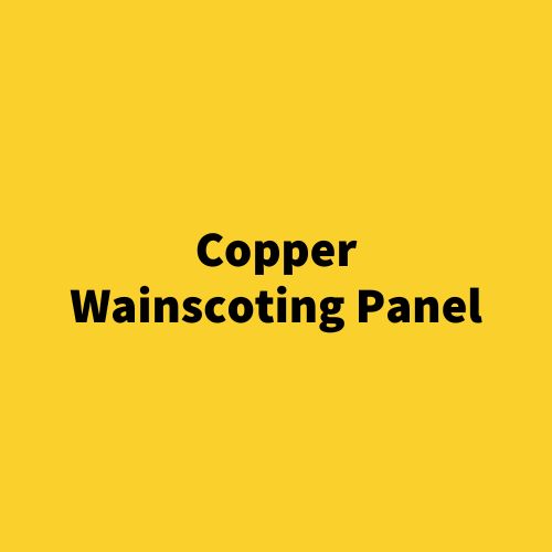 Copper Wainscoting Panel – Hand-Hammered Embossed Metal Wall Accent – Custom Decorative Lower Wall Panel