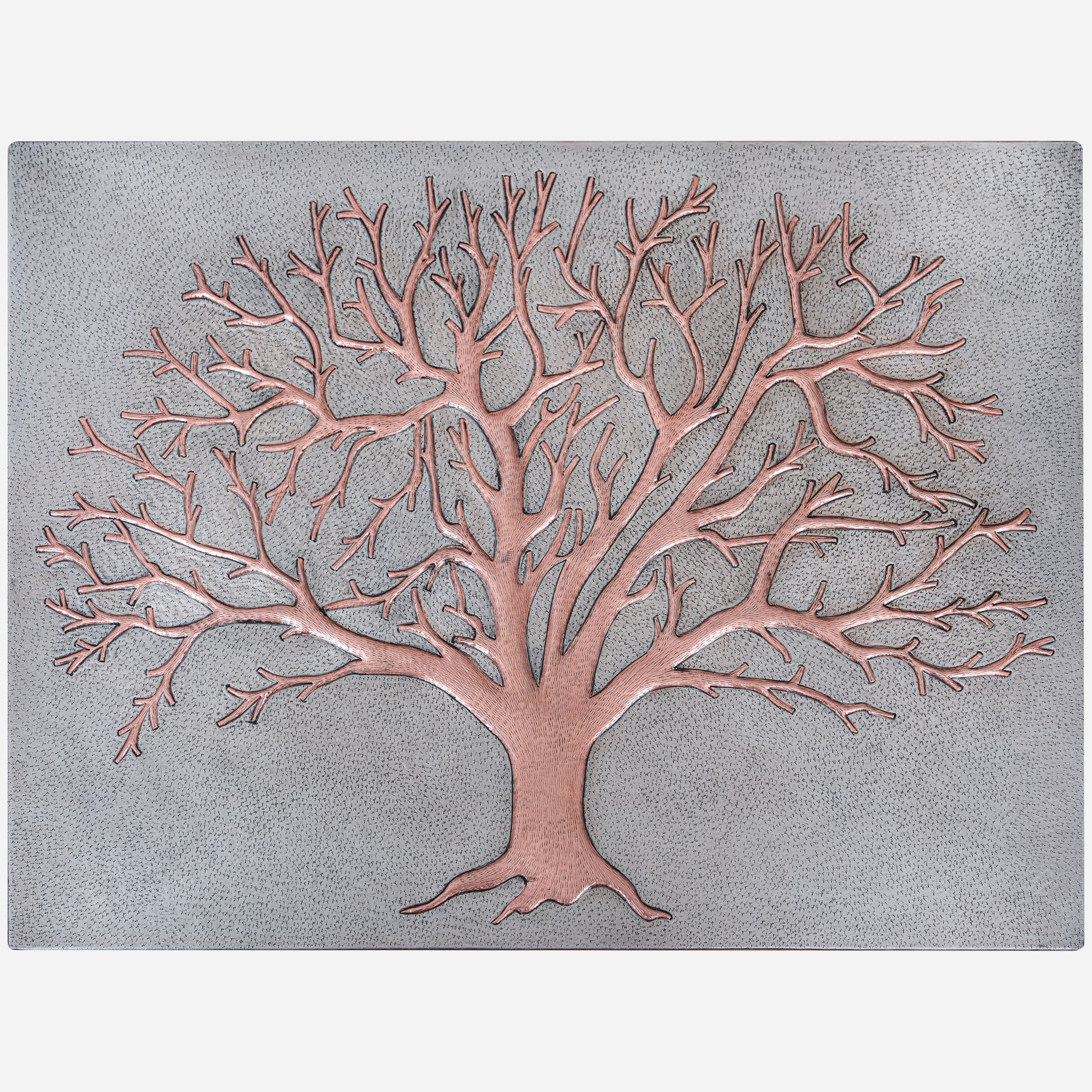 Nature-Inspired Kitchen Backsplash Tile - Copper Tree of Nature - Gray & Copper - Natuross