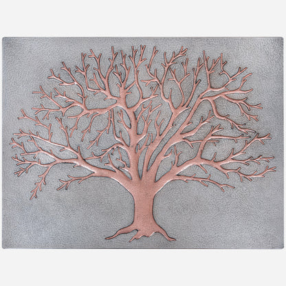 Nature-Inspired Kitchen Backsplash Tile - Copper Tree of Nature - Gray & Copper - Natuross