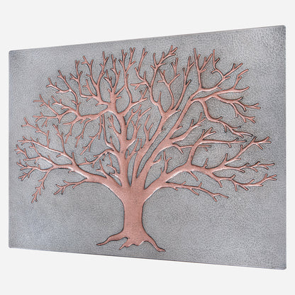 Nature-Inspired Kitchen Backsplash Tile - Copper Tree of Nature - Gray & Copper - Natuross