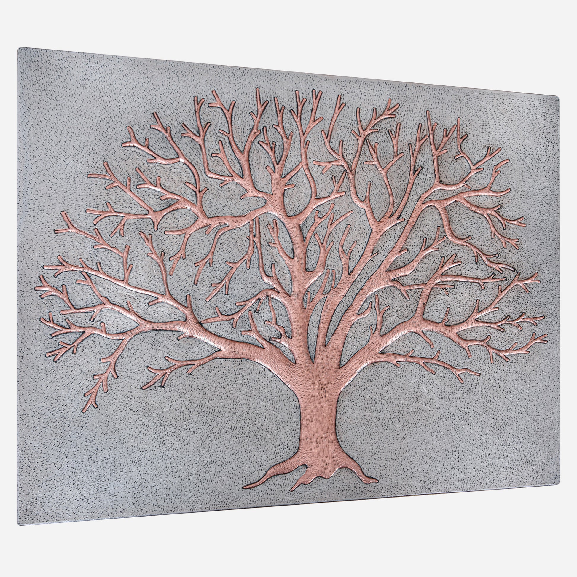 Nature-Inspired Kitchen Backsplash Tile - Copper Tree of Nature - Gray & Copper - Natuross