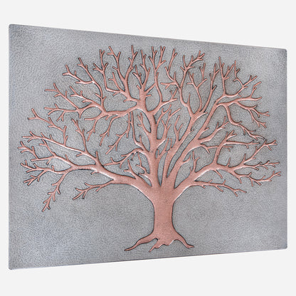 Nature-Inspired Kitchen Backsplash Tile - Copper Tree of Nature - Gray & Copper - Natuross