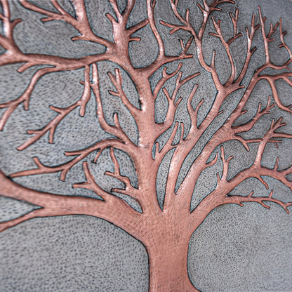 Nature-Inspired Kitchen Backsplash Tile - Copper Tree of Nature - Gray & Copper - Natuross