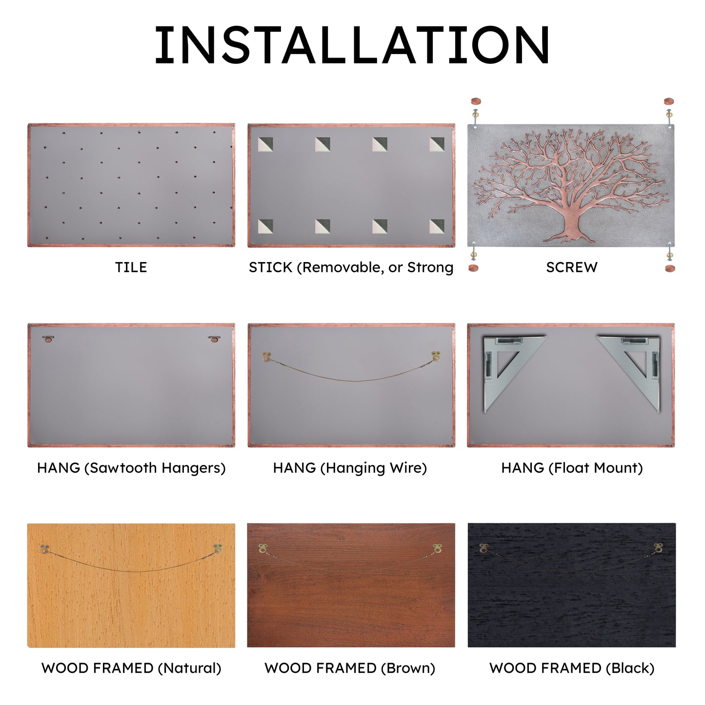Copper Kitchen Backsplash Panel