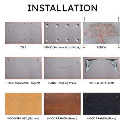Copper Kitchen Backsplash Panel