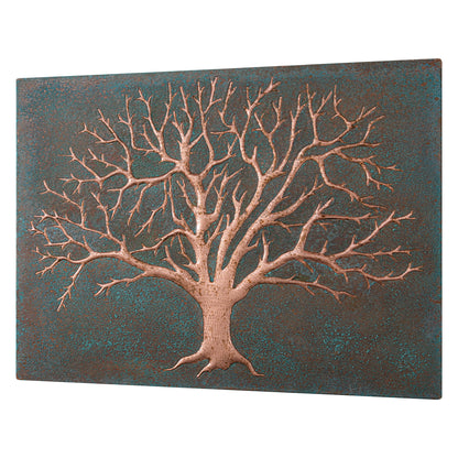 Nature-Inspired Kitchen Backsplash Tile – Copper Tree of Nature – Green Patina - Natuross