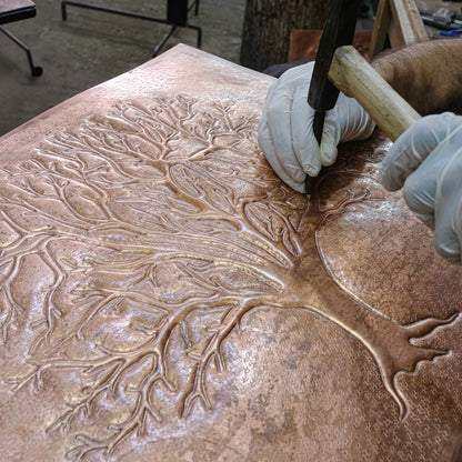 Copper Kitchen Backsplash Panel