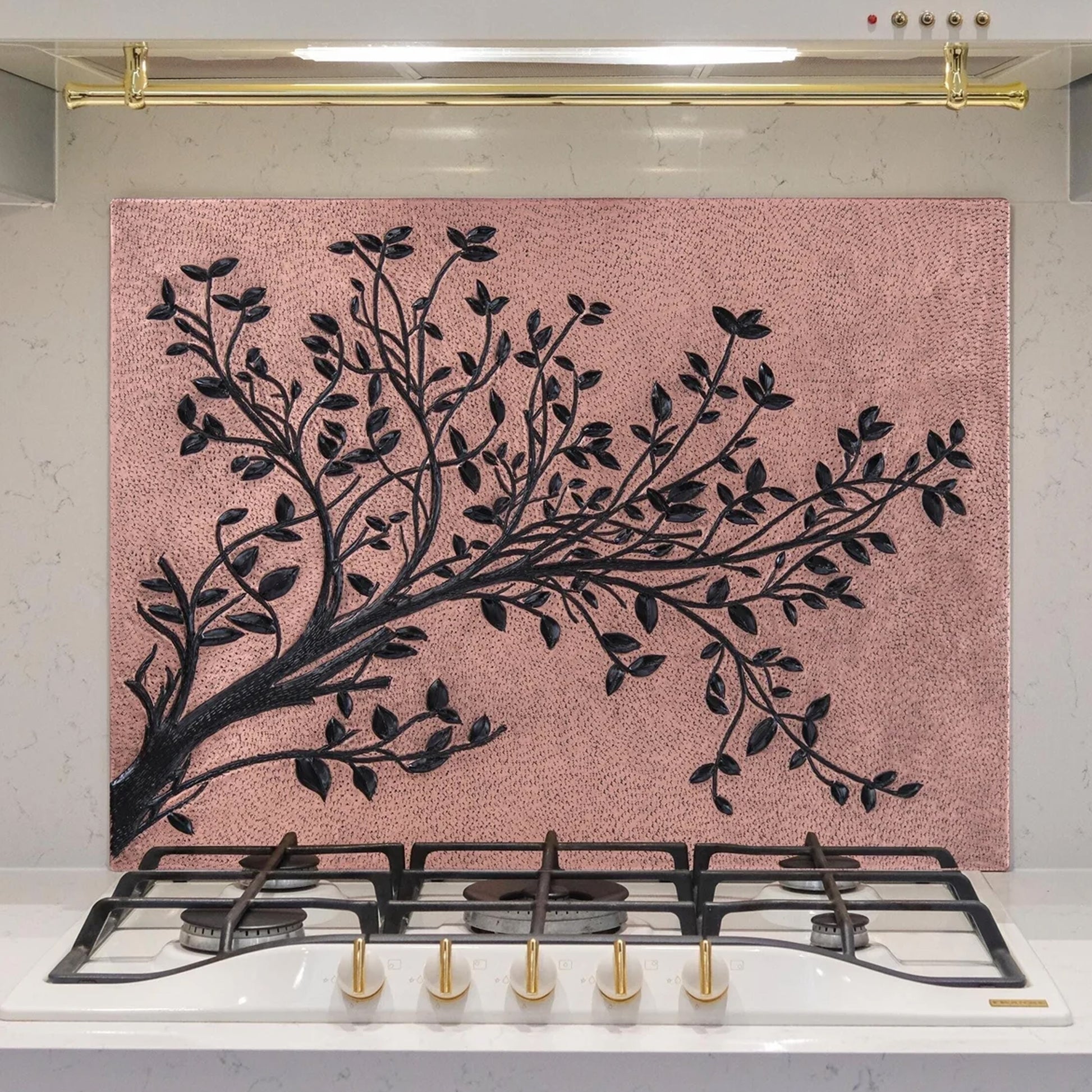Copper Backsplash (Tree Branches, Copper&Black Color) - Natuross
