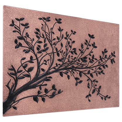 Rustic Kitchen Backsplash Tile – Copper Tree Branches – Copper & Black
