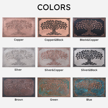 Copper Backsplash (Tree of Life with Celtic Border, Gray&Black Color) - Natuross