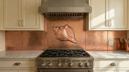 Copper Kitchen Wall Backsplash