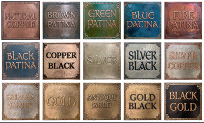 Personalized Horse Logo Copper Sign