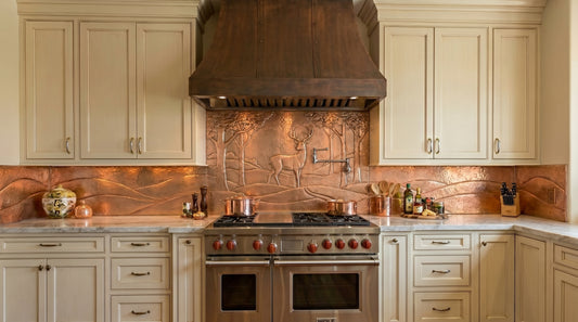 Copper Full Kitchen Backsplash Set