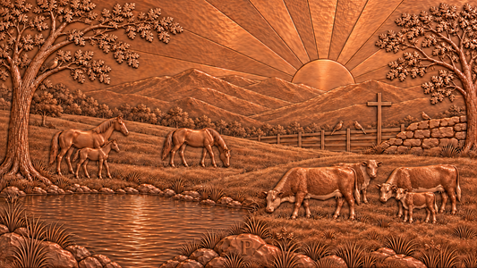 Family Ranch Copper Kitchen Backsplash