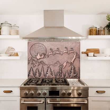 Santa Claus Scene Backsplash Tile