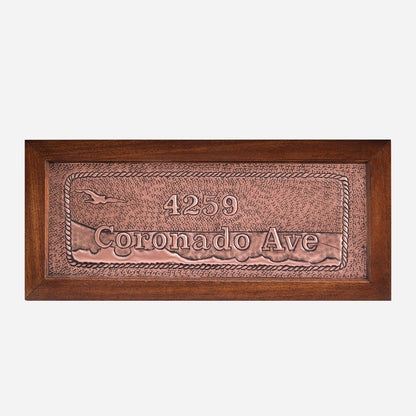 Custom Copper Address Sign - Natuross