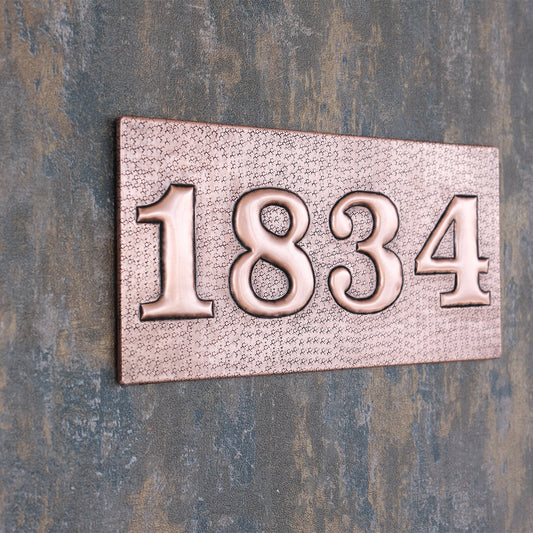 Copper Wall Plaque Sign