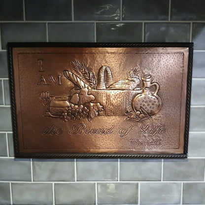 Bread of Life Copper Kitchen Backsplash - Natuross