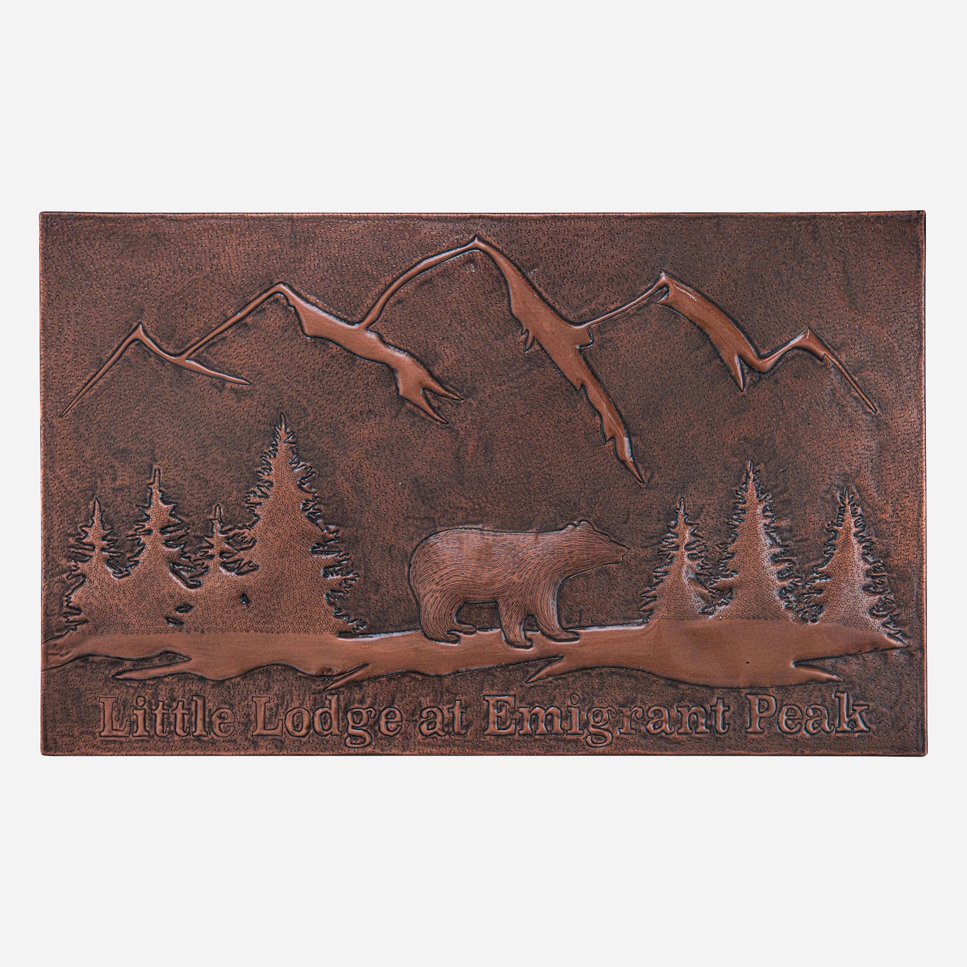 Copper Lodge Sign (Bear and Mountain Scene) - Natuross