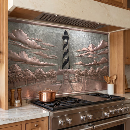 St. Augustine Lighthouse Copper Kitchen Backsplash