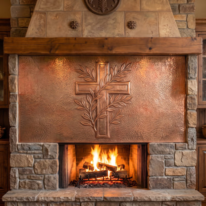 Christian Cross in Copper