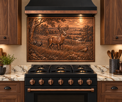 Custom Copper Kitchen Backsplash & Architectural Panels | Your Design, Your Size