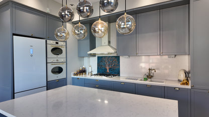 Eternal Tree Copper Backsplash in Blue - Natuross