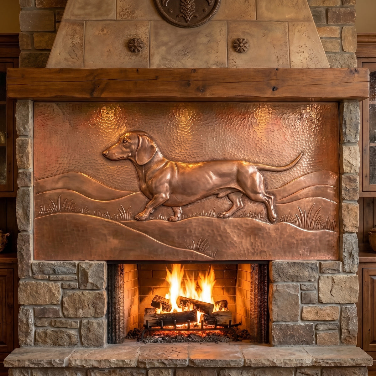 Dachshund Copper Wall Art