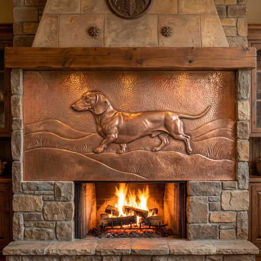 Dachshund Copper Wall Art