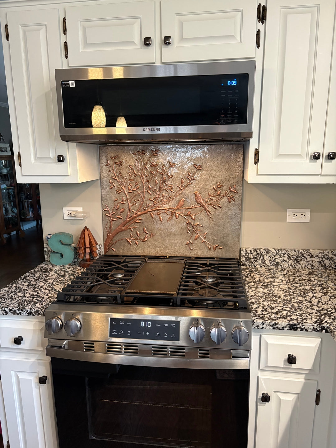 Bird Branch Copper Backsplash