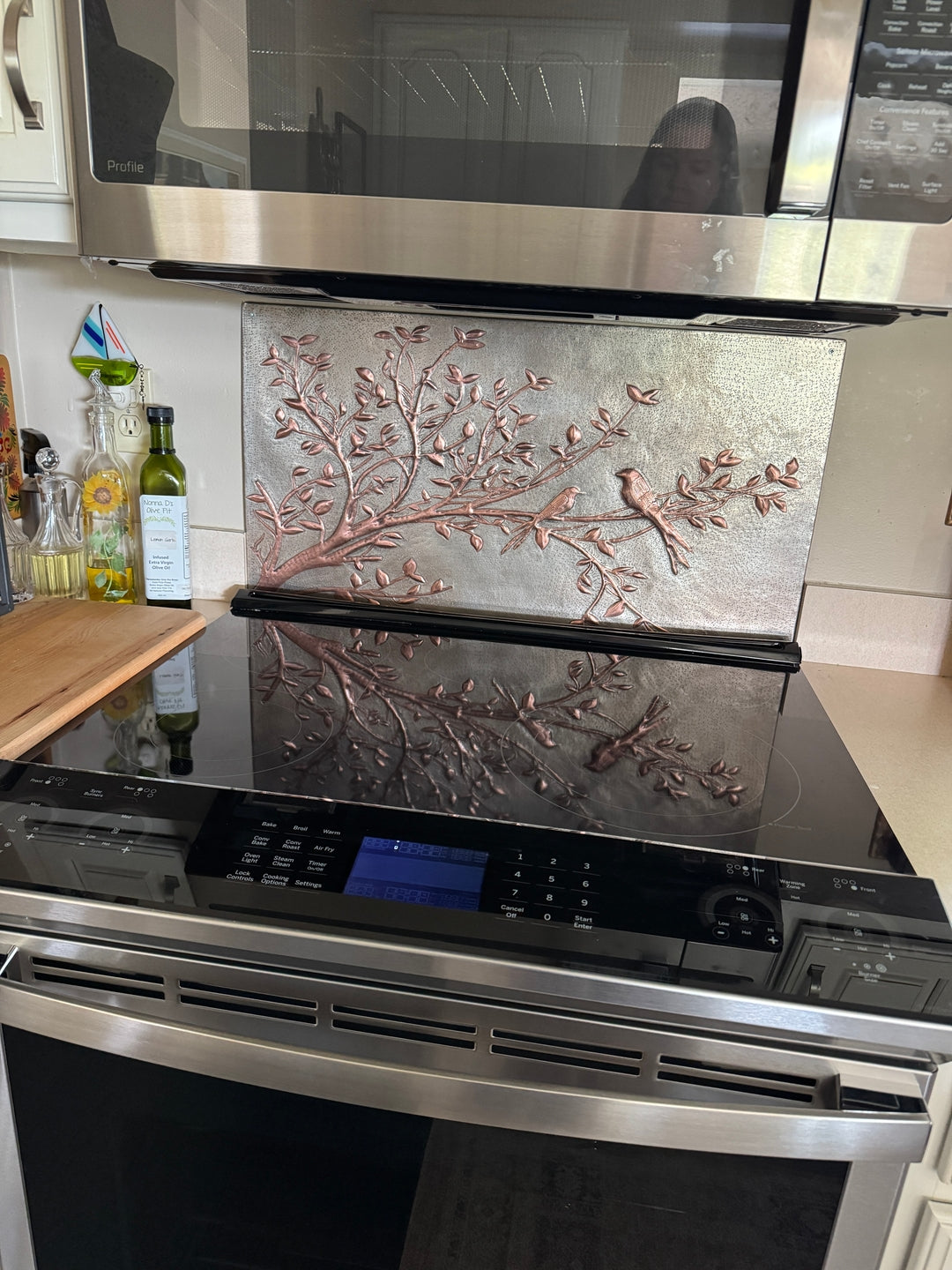 Bird Branch Copper Backsplash