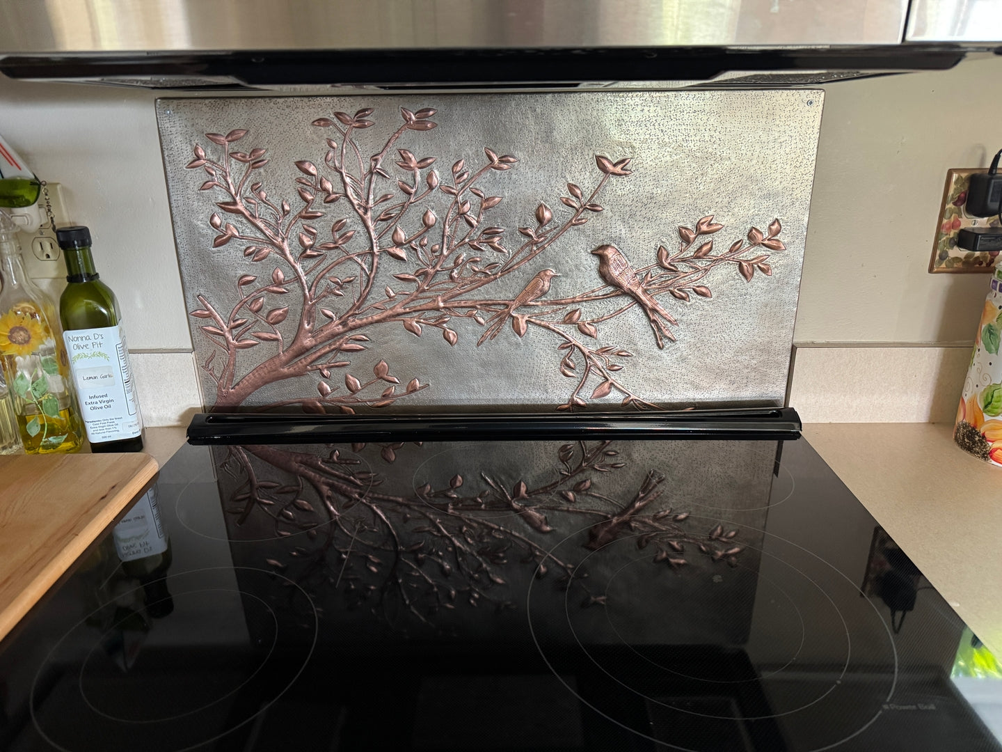 Bird Branch Copper Backsplash