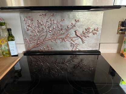 Bird Branch Copper Backsplash