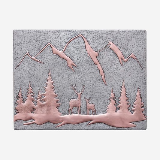 Deer and Pine Trees Kitchen Backsplash Tile