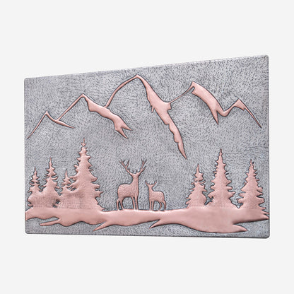 Deer and Pine Trees Kitchen Backsplash Tile