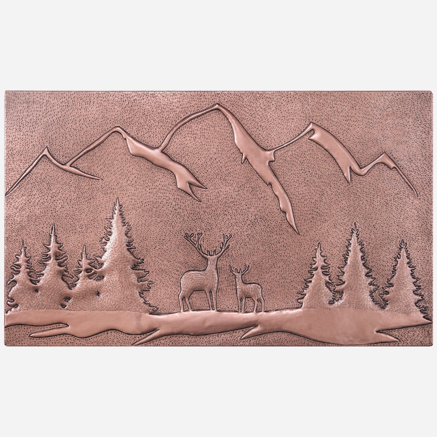 Deer Scene Kitchen Backsplash Tile 18"x30" Copper