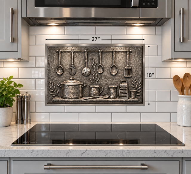 Kitchen Utensils Copper Kitchen Backsplash