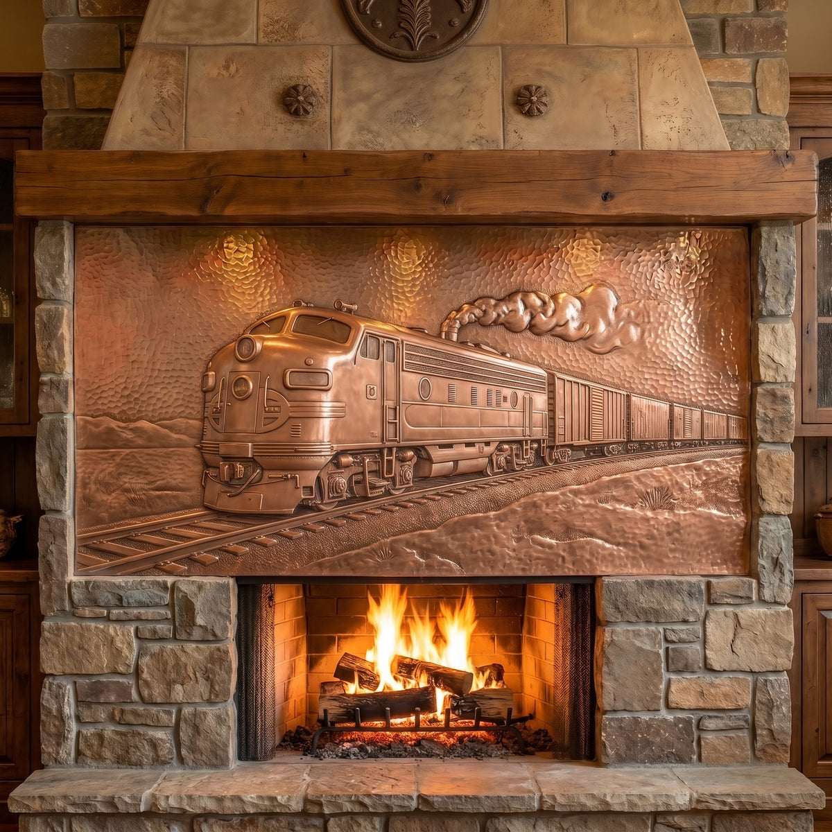 Diesel Locomotive Copper Panel