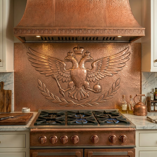 Double Headed Eagle Copper Panel