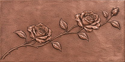 Rose Branch Copper Wall Art
