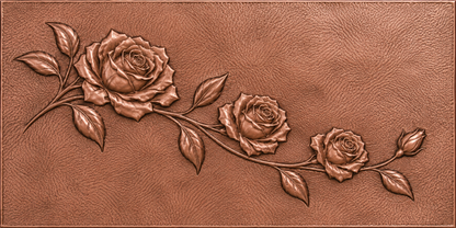 Rose Branch Copper Wall Art