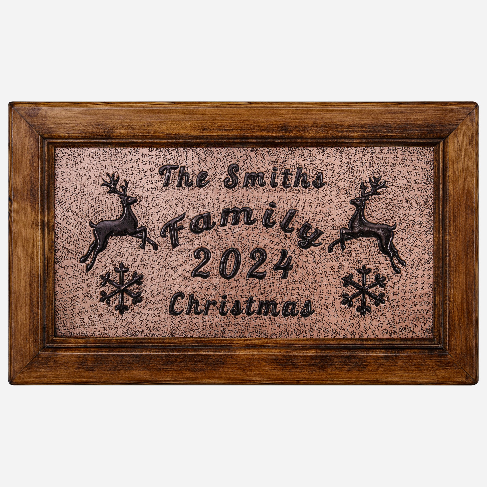 Personalized Christmas Gift Copper Artwork