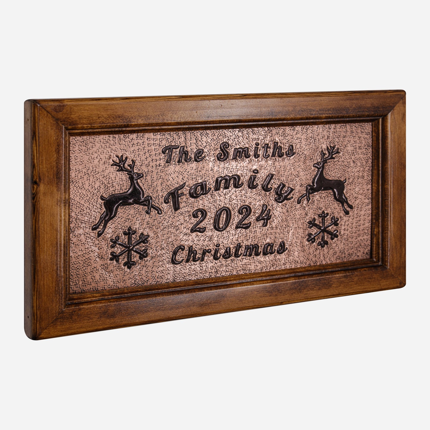 Personalized Christmas Gift Copper Artwork