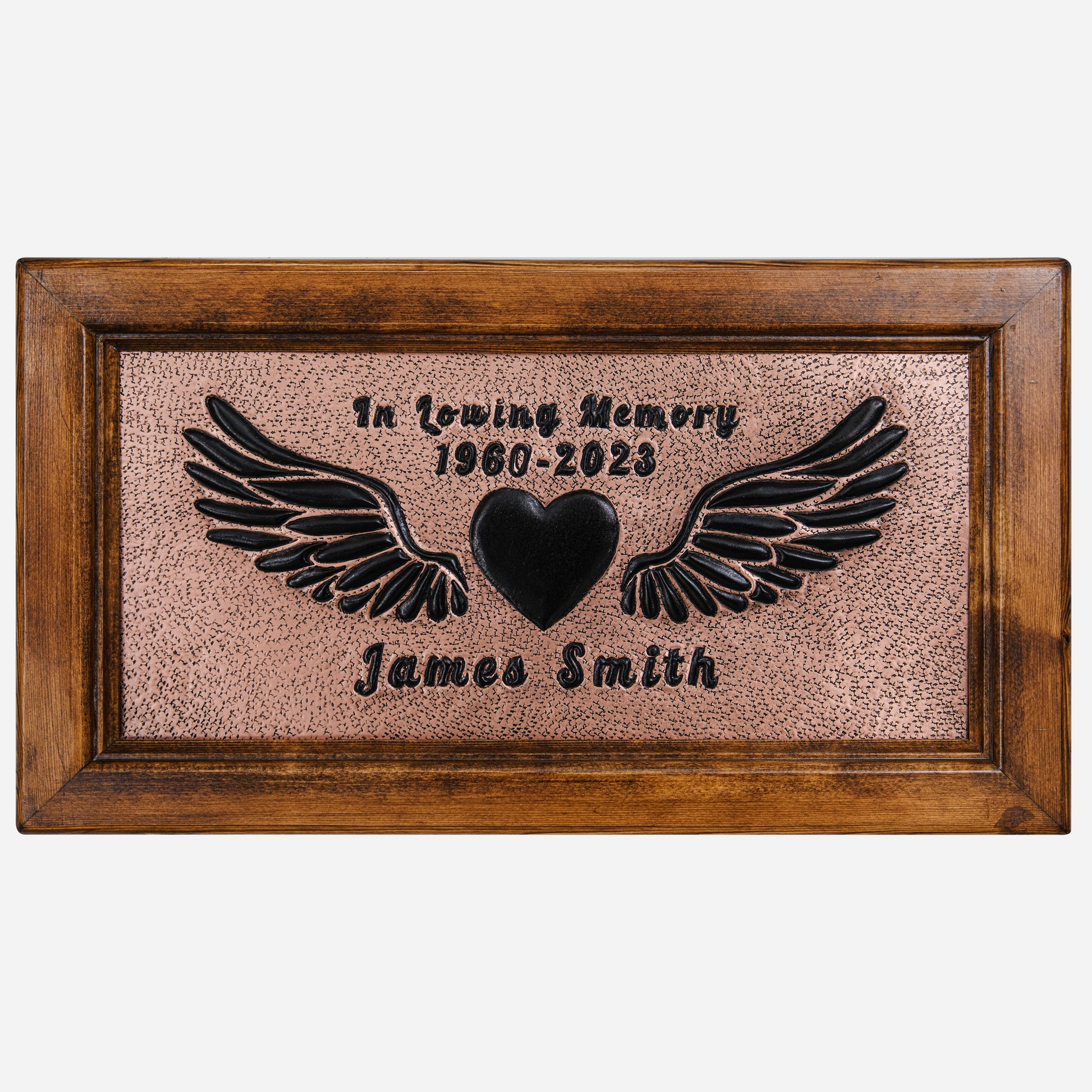 Memorial Gift Framed Copper Artwork (Copper&Black Color)