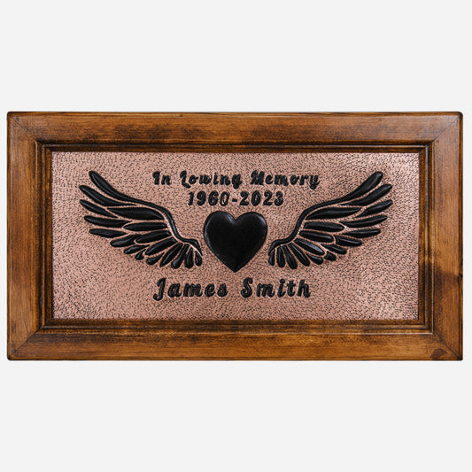 Memorial Gift Framed Copper Artwork (Copper&Black Color)