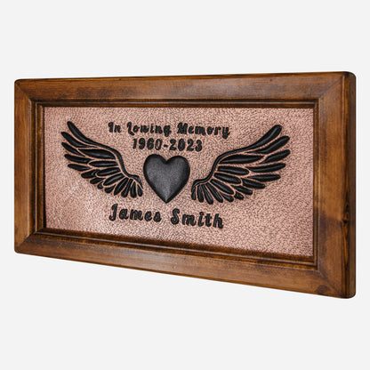 Memorial Gift Framed Copper Artwork (Copper&Black Color)